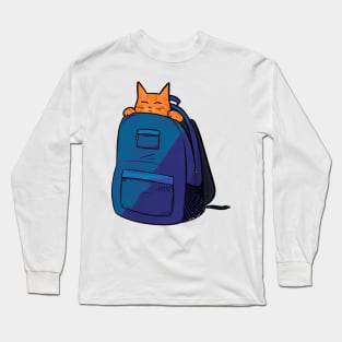 Orange Catpack Long Sleeve T-Shirt